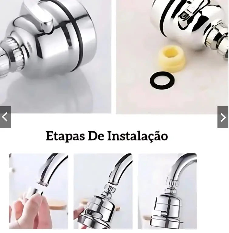 AquaFlex™ 360 – Extensor de Torneira com Controle de Jato