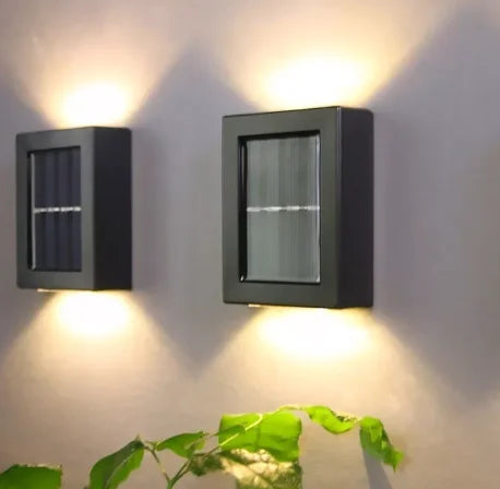LED Slim Solar Lamp Lamp 2 Focus Warm Light for Wall IP65 - Neverdie Store