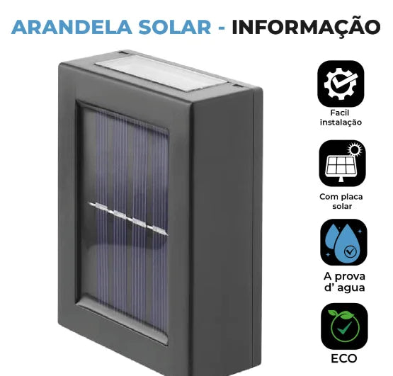 LED Slim Solar Lamp Lamp 2 Focus Warm Light for Wall IP65 - Neverdie Store