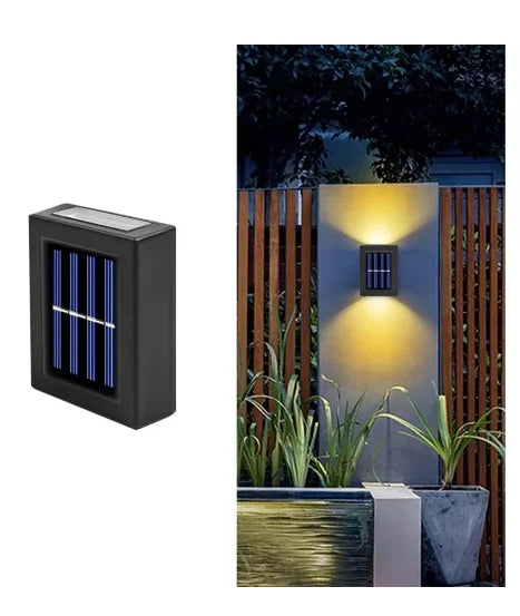 LED Slim Solar Lamp Lamp 2 Focus Warm Light for Wall IP65 - Neverdie Store